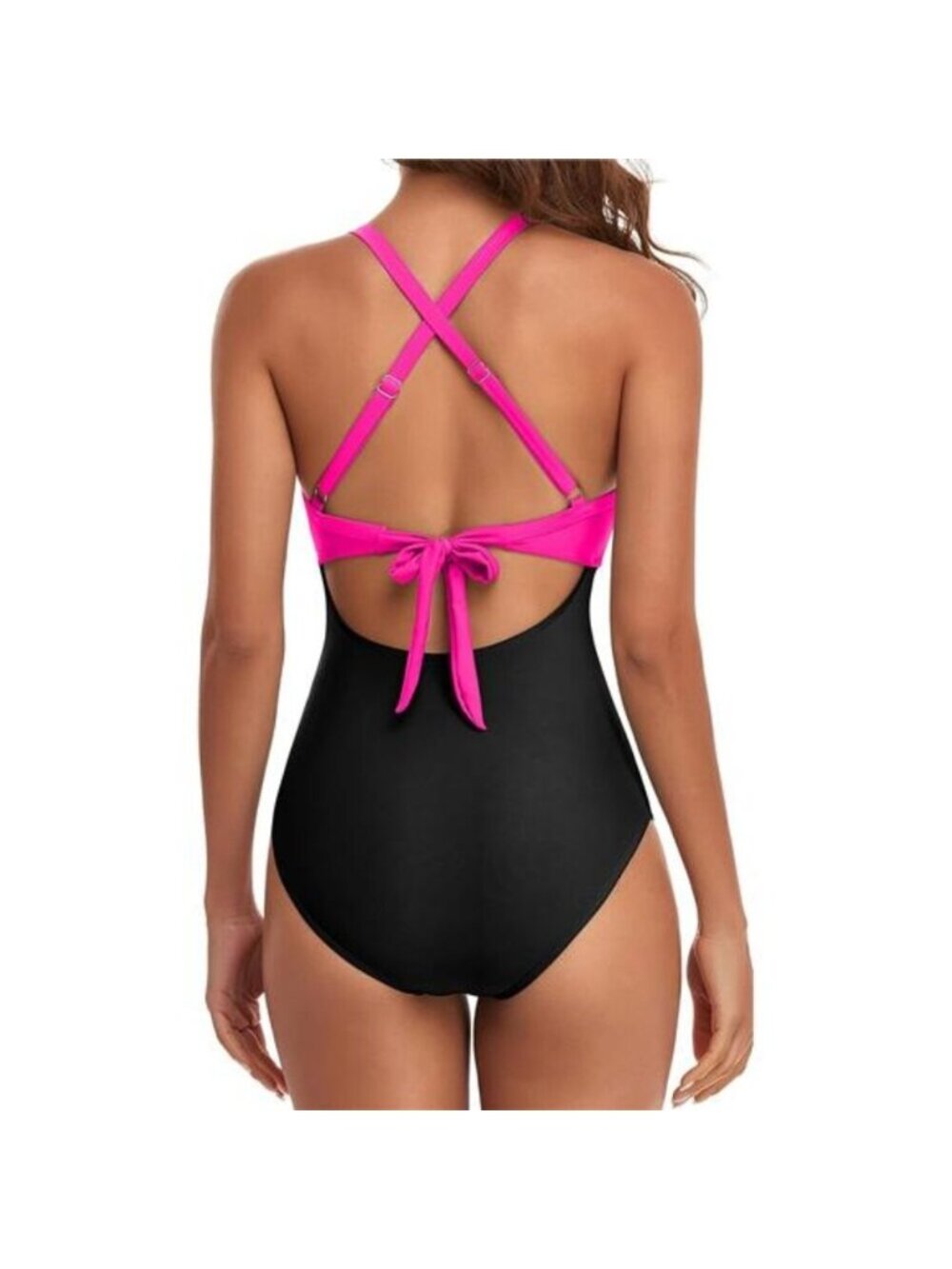 Eomenie Women's One Piece Swimsuits Tummy Control Cutout High Waisted Bathing - Picture 3 of 4